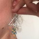 Boucles d'oreilles Triangles de cristal
